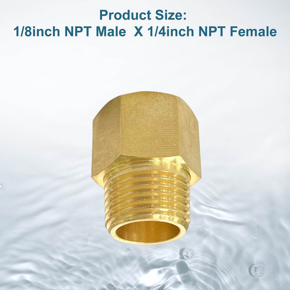 
                  
                    Midanya Brass Pipe Fitting Reducer Adapter 2 Pack Thread Hose Fitting Straight Hex Nipple Fast Coupler
                  
                