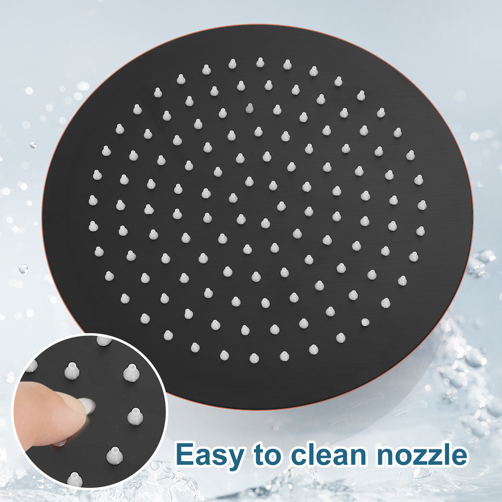 
                  
                    Midanya Round Rainfall Shower Head 12 Inch Stainless Steel Ultra Thin Design High Pressure
                  
                